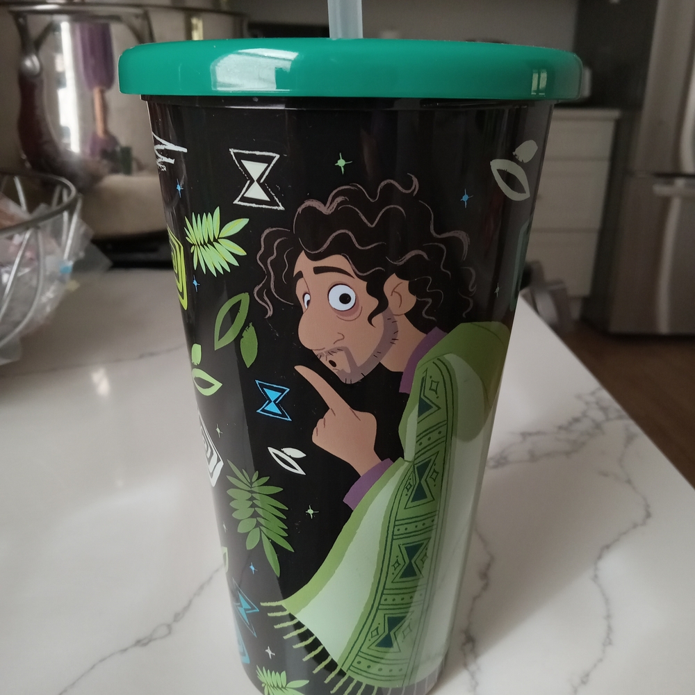 Character Tumbler with Green Lid